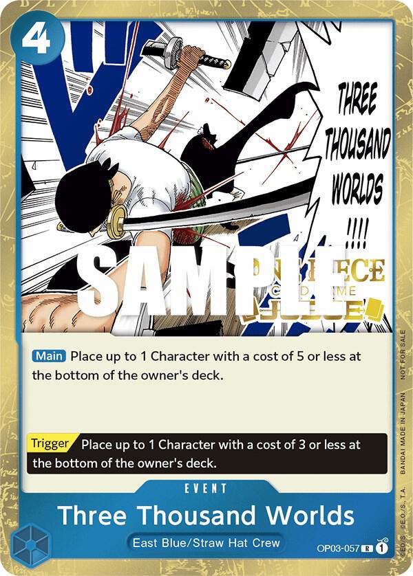 Three Thousand Worlds (Judge Pack Vol. 2) (OP03-057) [One Piece Promotion Cards] | Jack's On Queen