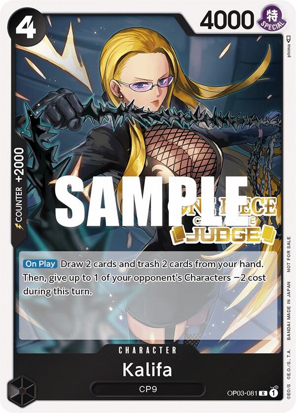 Kalifa (Judge Pack Vol. 2) (OP03-081) [One Piece Promotion Cards] | Jack's On Queen