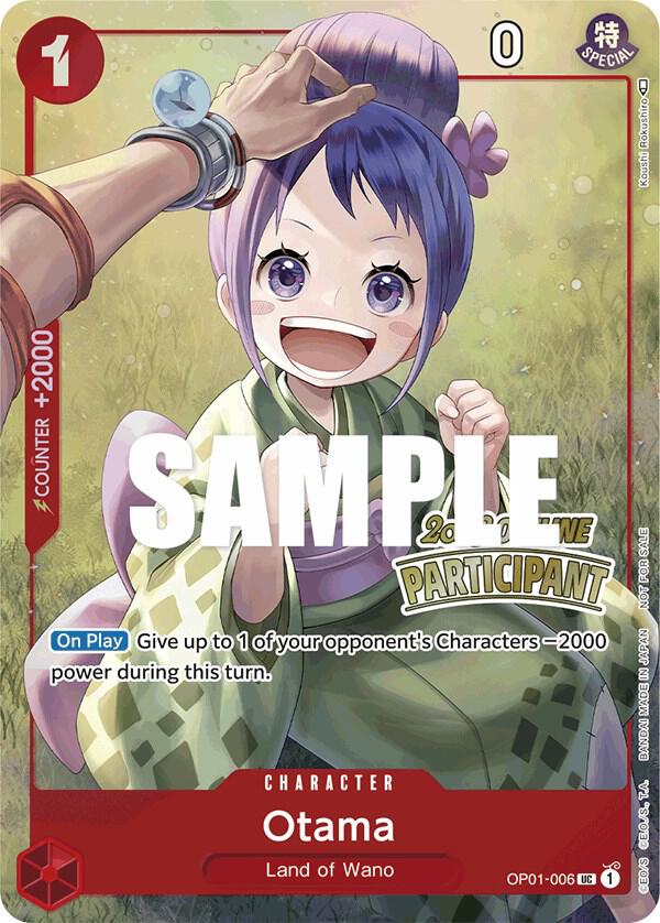 Otama (Offline Regional 2023) [Participant] (OP01-006) [One Piece Promotion Cards] | Jack's On Queen