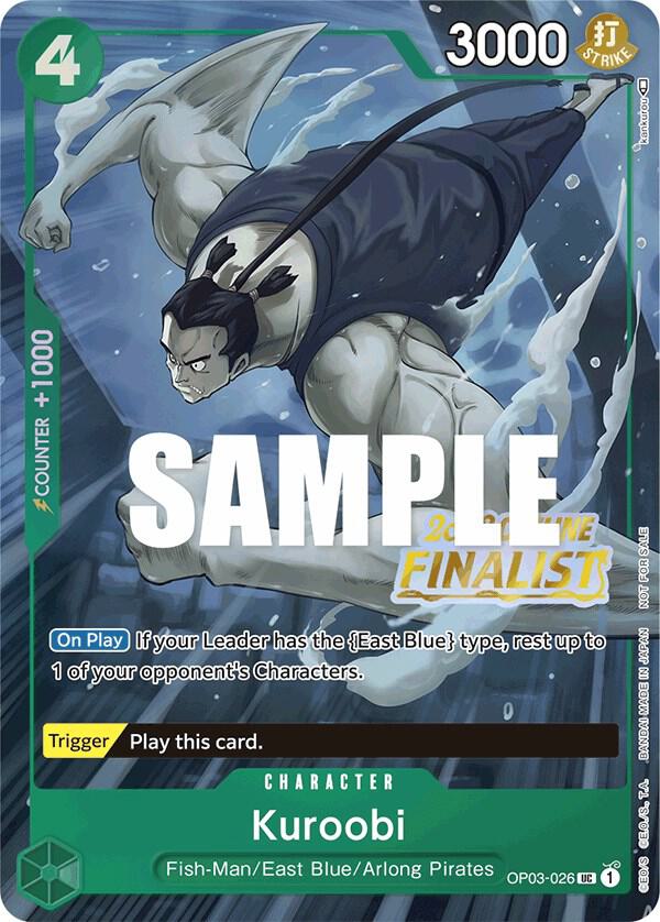 Kuroobi (Offline Regional 2023) [Finalist] (OP03-026) [One Piece Promotion Cards] | Jack's On Queen