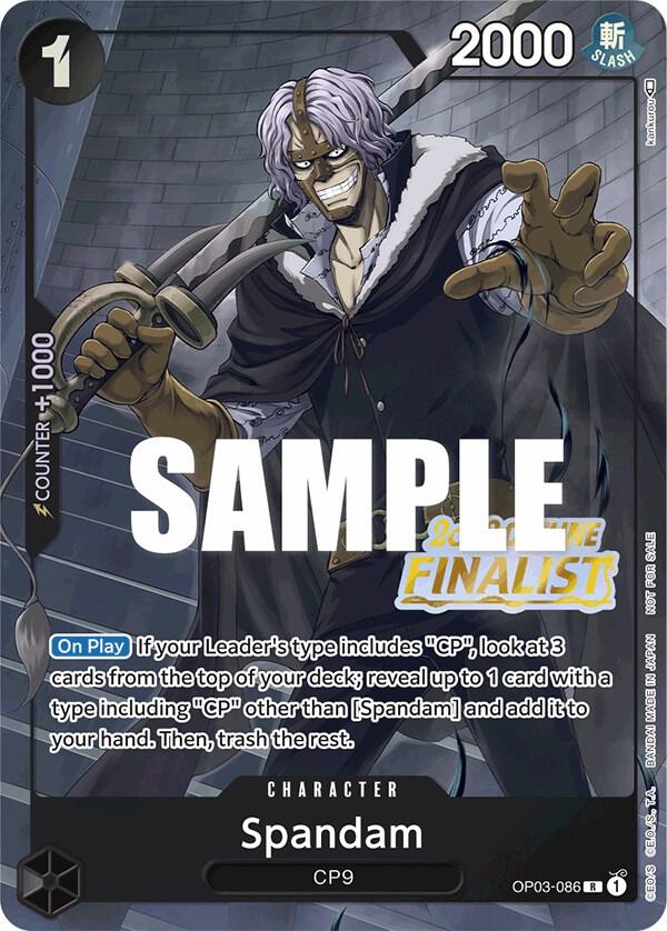 Spandam (Offline Regional 2023) [Finalist] (OP03-086) [One Piece Promotion Cards] | Jack's On Queen