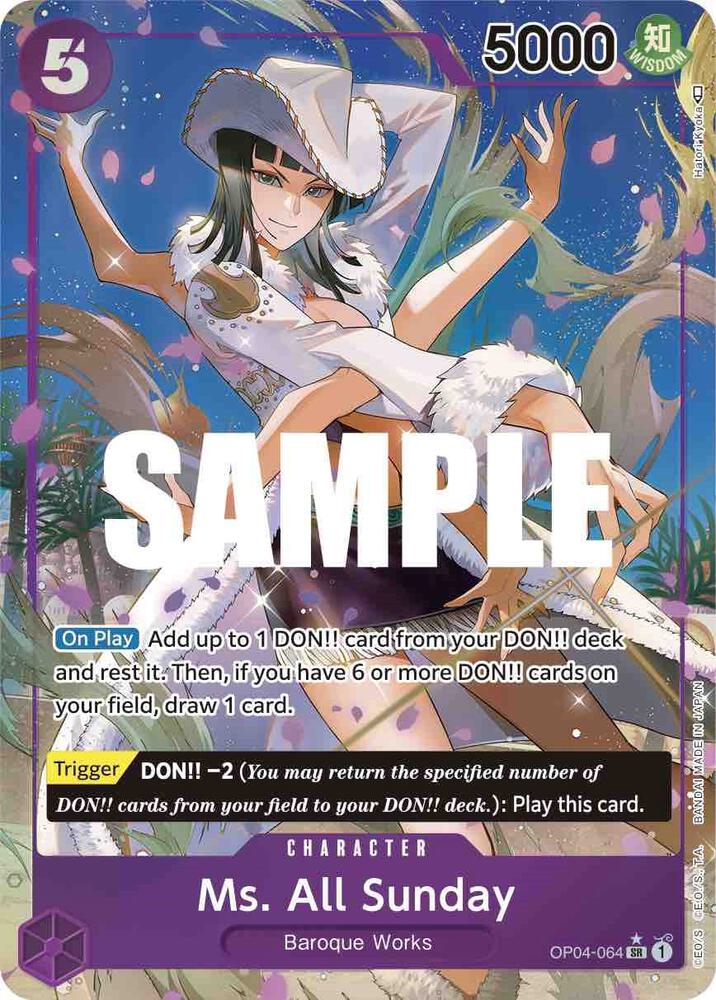 Ms. All Sunday (Alternate Art) (OP04-064) [Kingdoms of Intrigue] | Jack's On Queen