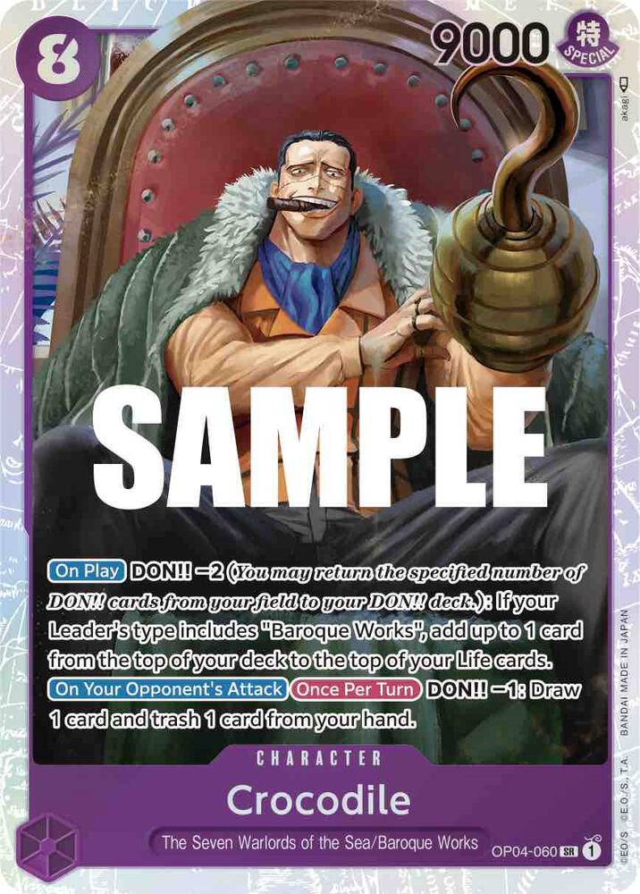 Crocodile (060) (OP04-060) [Kingdoms of Intrigue] | Jack's On Queen