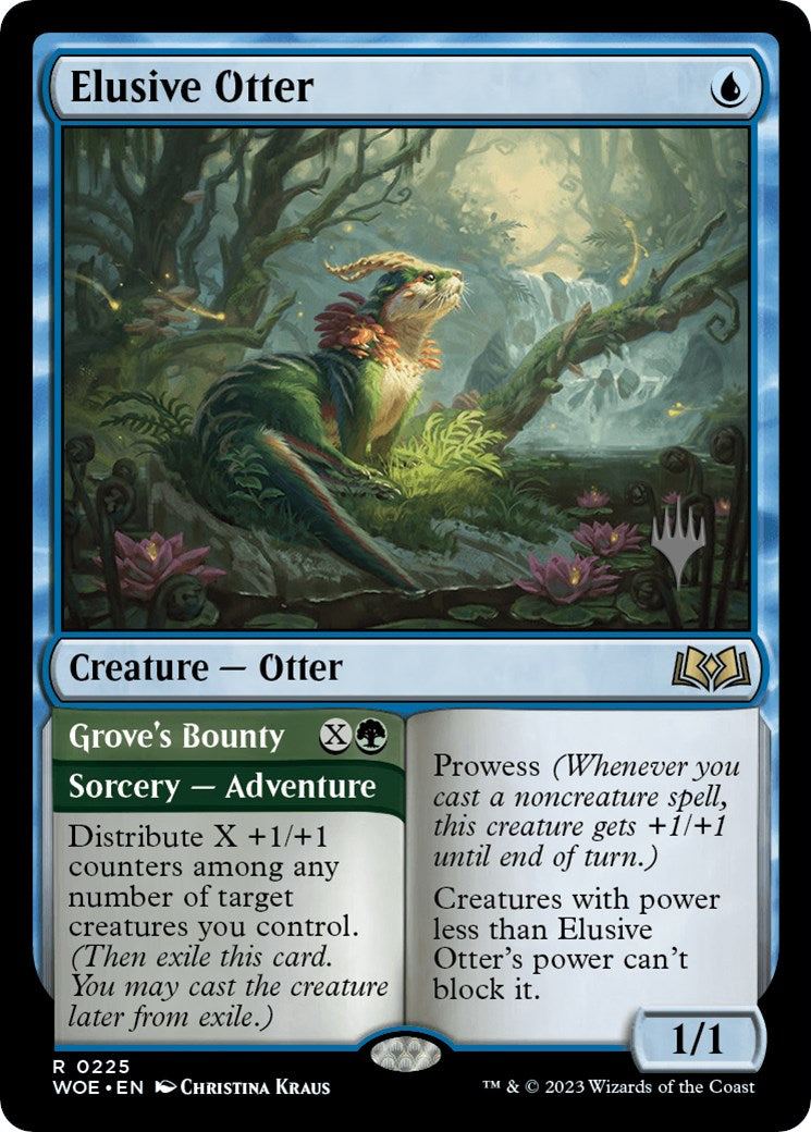 Elusive Otter // Grove's Bounty (Promo Pack) [Wilds of Eldraine Promos] | Jack's On Queen