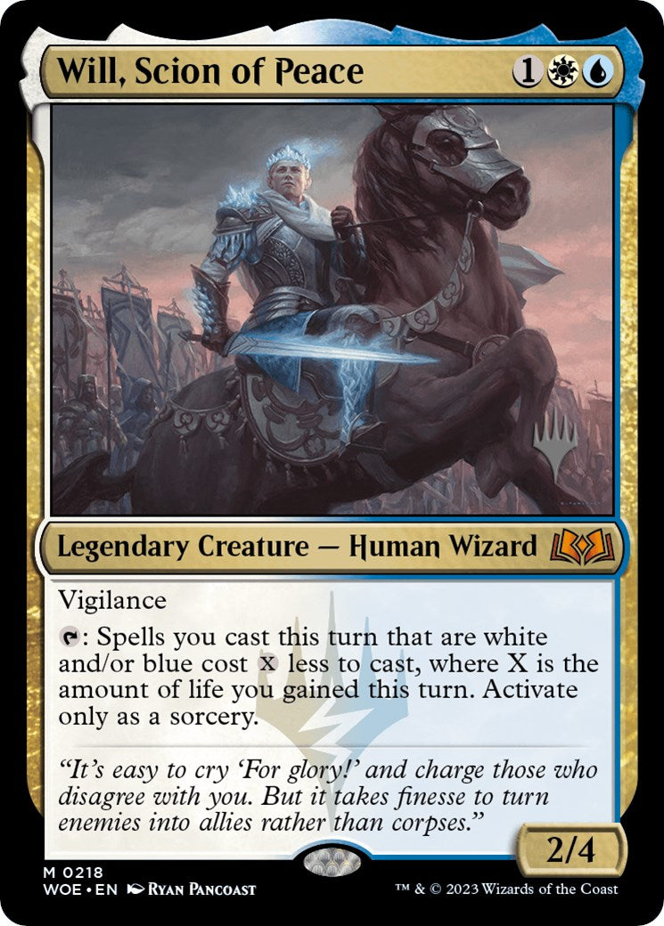 Will, Scion of Peace (Promo Pack) [Wilds of Eldraine Promos] | Jack's On Queen