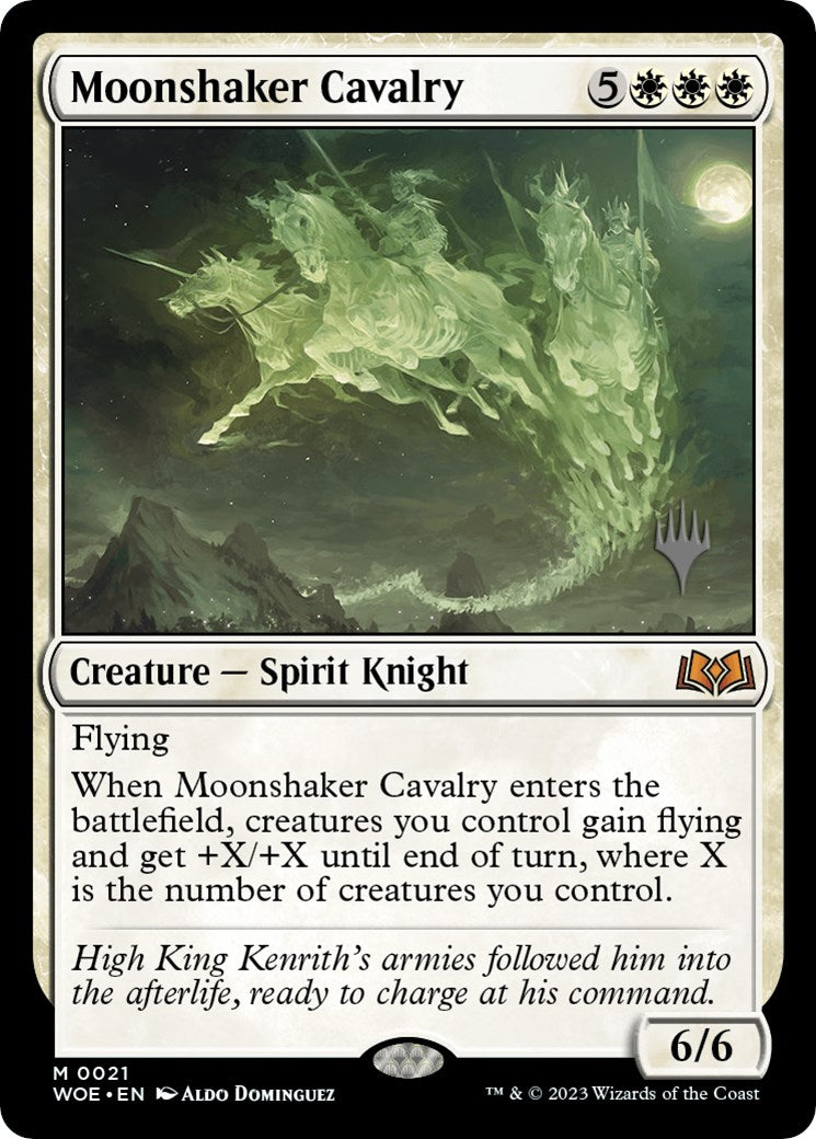 Moonshaker Cavalry (Promo Pack) [Wilds of Eldraine Promos] | Jack's On Queen