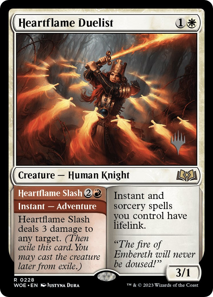 Heartflame Duelist // Heartflame Slash (Promo Pack) [Wilds of Eldraine Promos] | Jack's On Queen