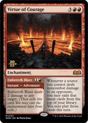 Virtue of Courage //Embereth Blaze (Promo Pack) [Wilds of Eldraine Promos] | Jack's On Queen