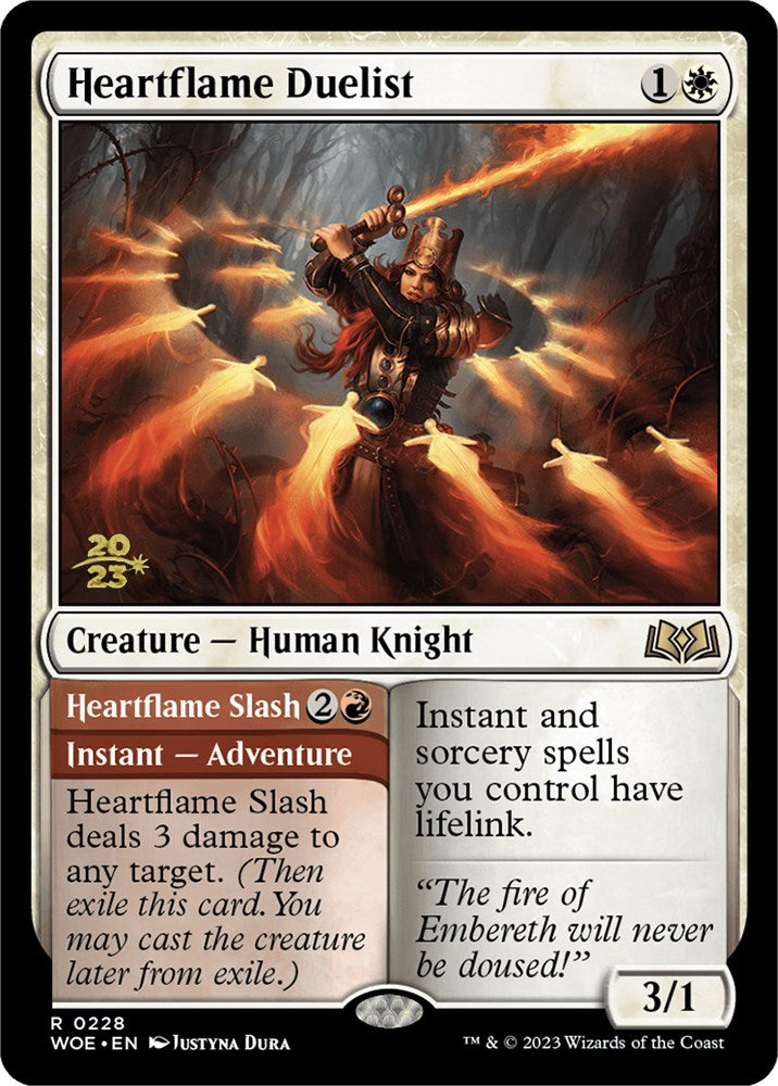 Heartflame Duelist // Heartflame Slash (Promo Pack) [Wilds of Eldraine Promos] | Jack's On Queen
