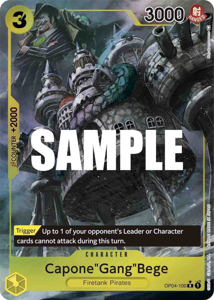 Capone"Gang"Bege (Alternate Art) (OP04-100) [Kingdoms of Intrigue] | Jack's On Queen