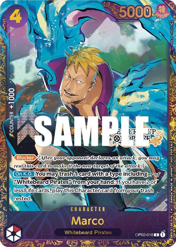 Marco (Treasure Cup) (OP02-018) [One Piece Promotion Cards] | Jack's On Queen