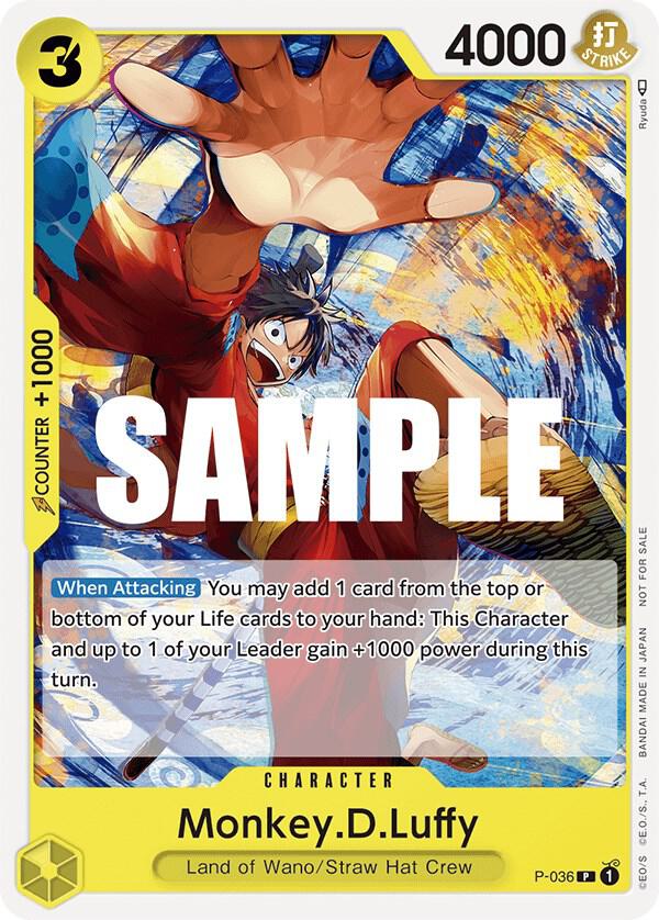 Monkey.D.Luffy (Pre-Release Tournament) (P-036) [One Piece Promotion Cards] | Jack's On Queen