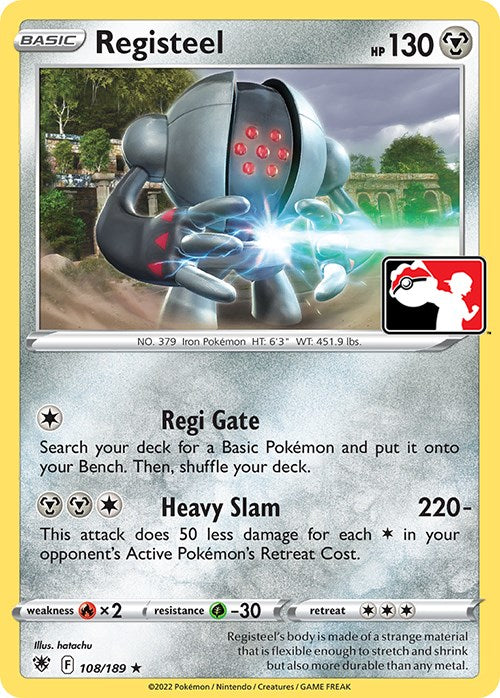 Registeel (108/189) [Prize Pack Series Three] | Jack's On Queen