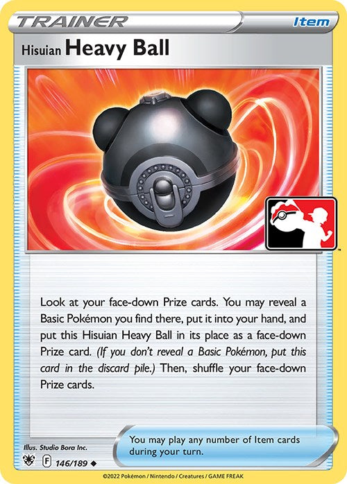 Hisuian Heavy Ball (146/189) [Prize Pack Series Three] | Jack's On Queen