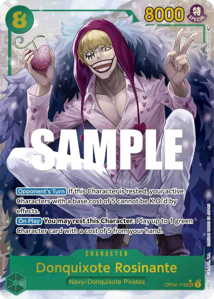 Donquixote Rosinante (Alternate Art) (OP04-119) [Kingdoms of Intrigue] | Jack's On Queen