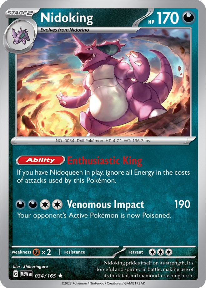 Nidoking (034/165) [Scarlet & Violet 151] | Jack's On Queen