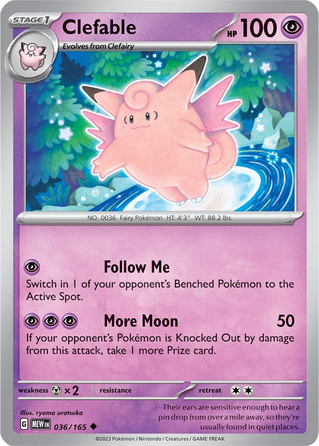 Clefable (036/165) [Scarlet & Violet 151] | Jack's On Queen