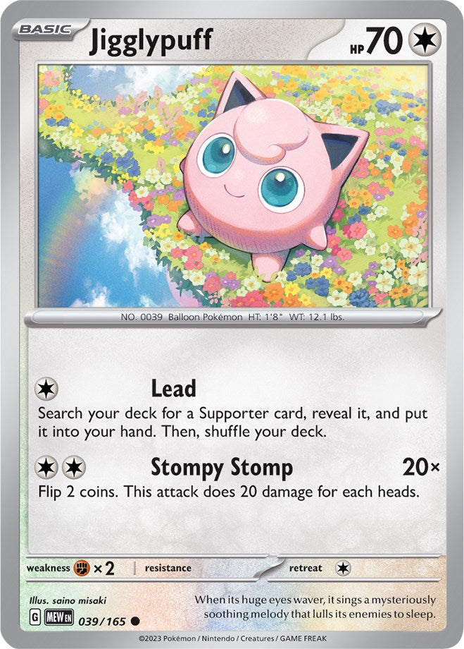 Jigglypuff (039/165) [Scarlet & Violet: 151] | Jack's On Queen