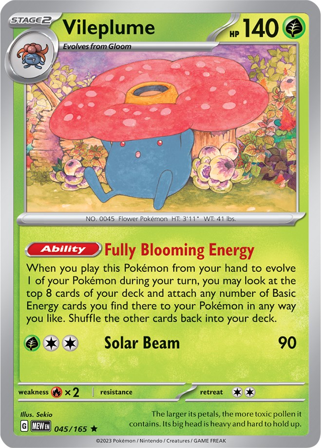 Vileplume (045/165) [Scarlet & Violet 151] | Jack's On Queen