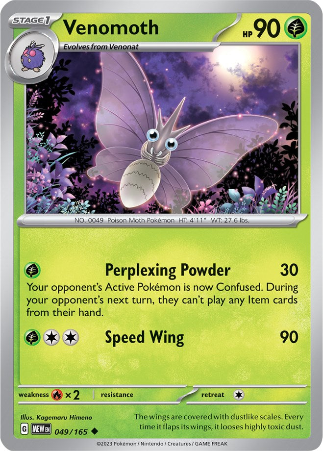 Venomoth (049/165) [Scarlet & Violet: 151] | Jack's On Queen