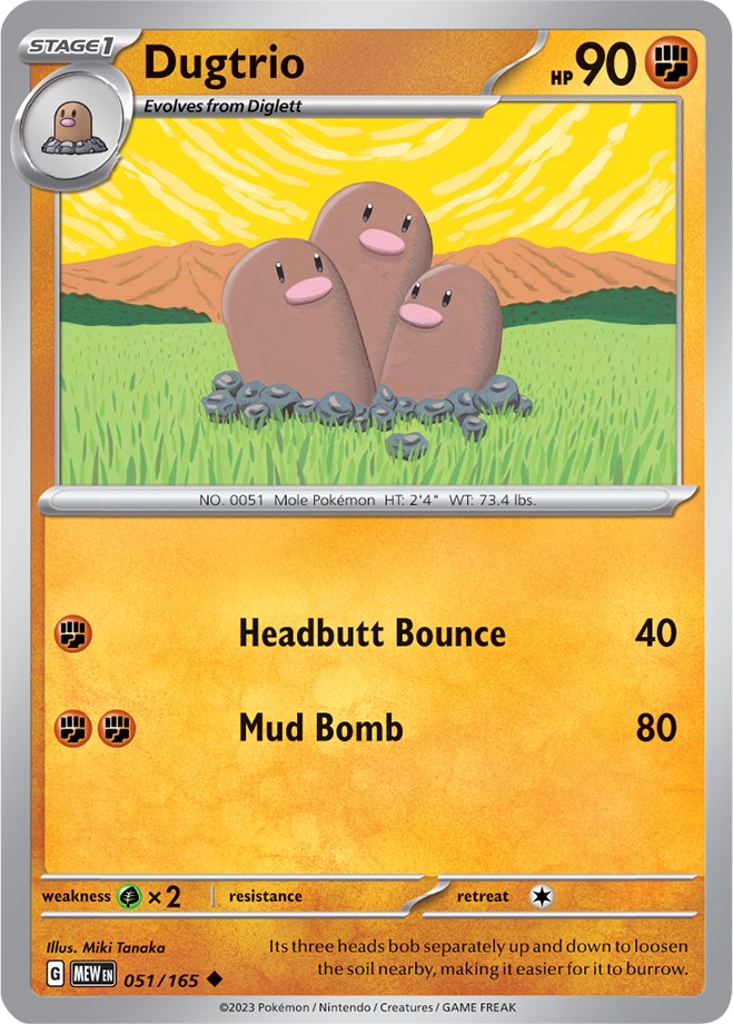 Dugtrio (051/165) [Scarlet & Violet 151] | Jack's On Queen