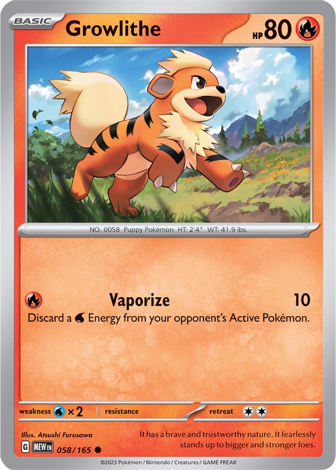 Growlithe (058/165) [Scarlet & Violet: 151] | Jack's On Queen