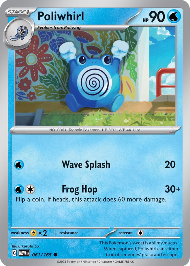 Poliwhirl (061/165) [Scarlet & Violet: 151] | Jack's On Queen