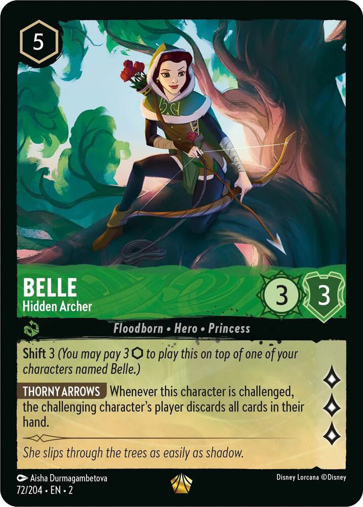 Belle - Hidden Archer (72/204) [Rise of the Floodborn] | Jack's On Queen