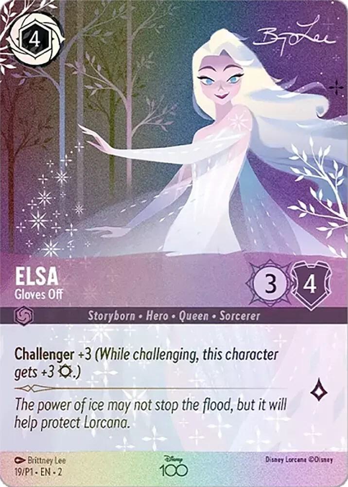 Elsa - Gloves Off (Alternate Art) (19) [Disney100 Promos] | Jack's On Queen