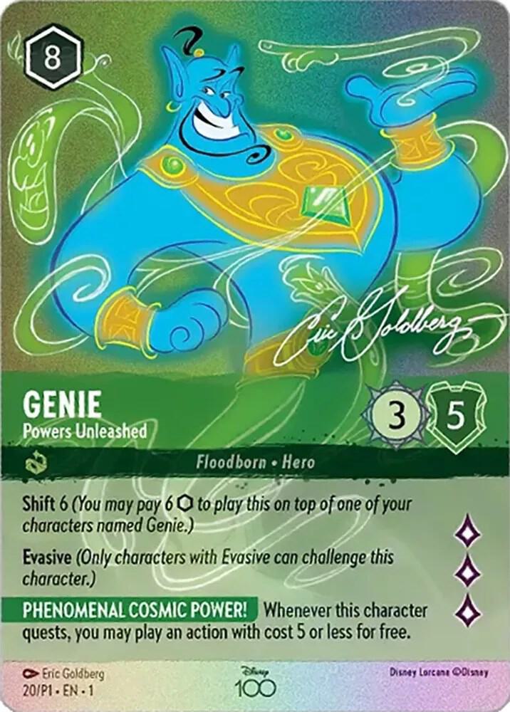 Genie - Powers Unleashed (Alternate Art) (20) [Disney100 Promos] | Jack's On Queen