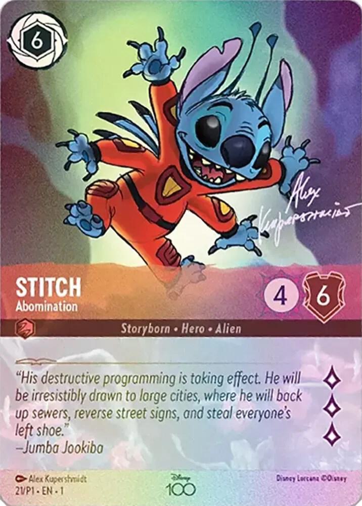 Stitch - Abomination (Alternate Art) (21) [Disney100 Promos] | Jack's On Queen