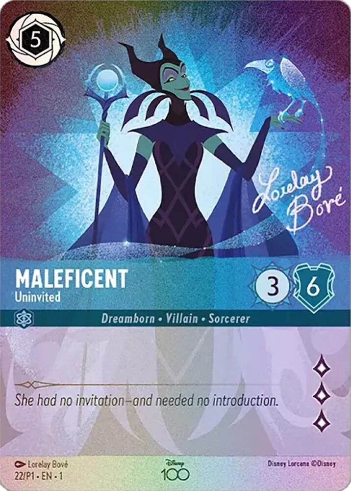 Maleficent - Uninvited (Alternate Art) (22) [Disney100 Promos] | Jack's On Queen