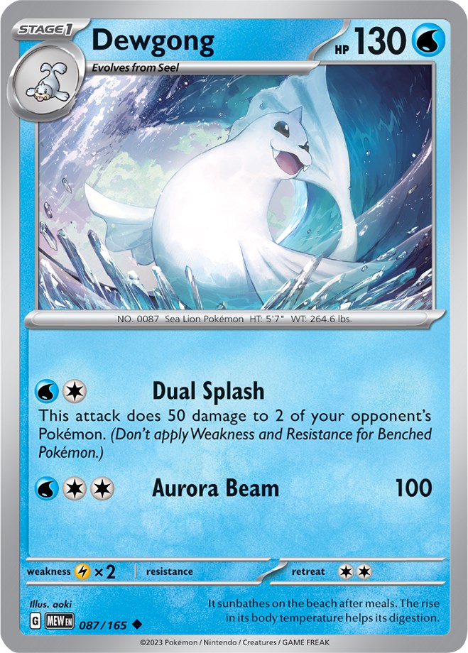 Dewgong (087/165) [Scarlet & Violet: 151] | Jack's On Queen