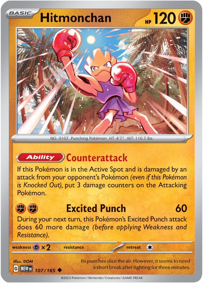 Hitmonchan (107/165) [Scarlet & Violet 151] | Jack's On Queen