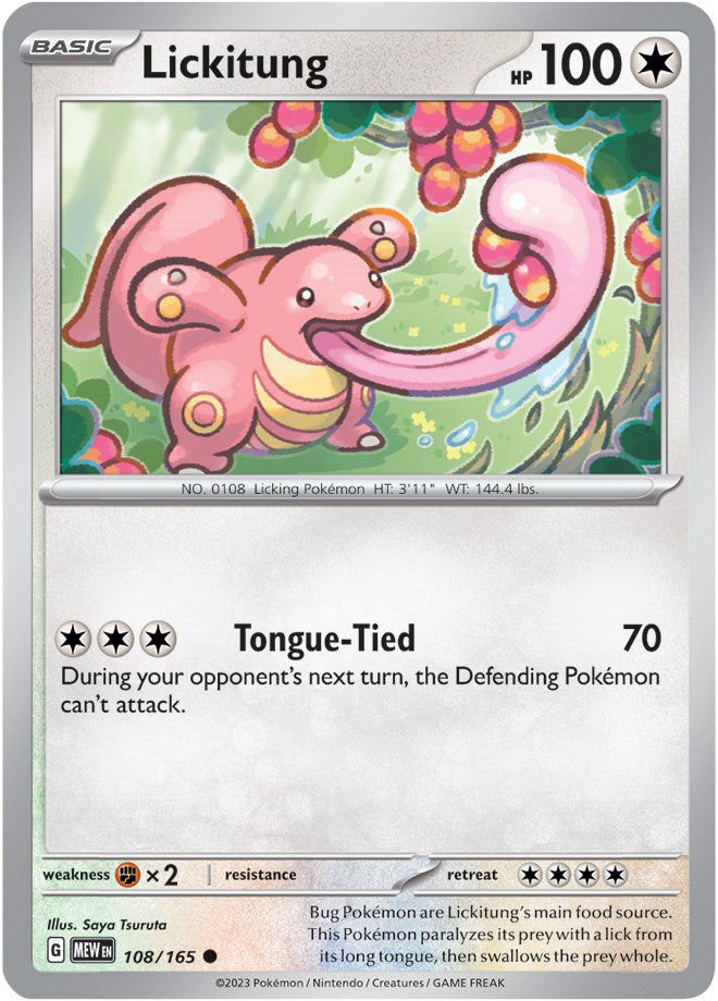 Lickitung (108/165) [Scarlet & Violet: 151] | Jack's On Queen