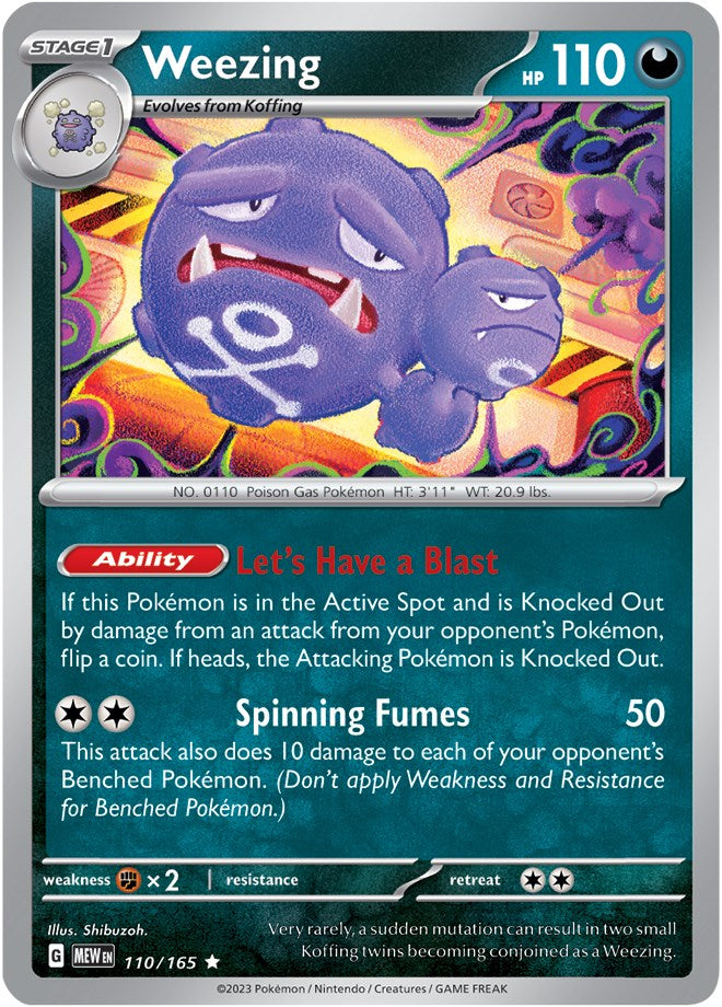 Weezing (110/165) [Scarlet & Violet: 151] | Jack's On Queen