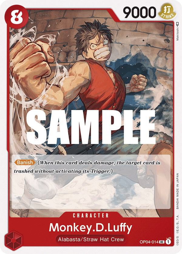 Monkey.D.Luffy (014) (OP04-014) [Kingdoms of Intrigue] | Jack's On Queen