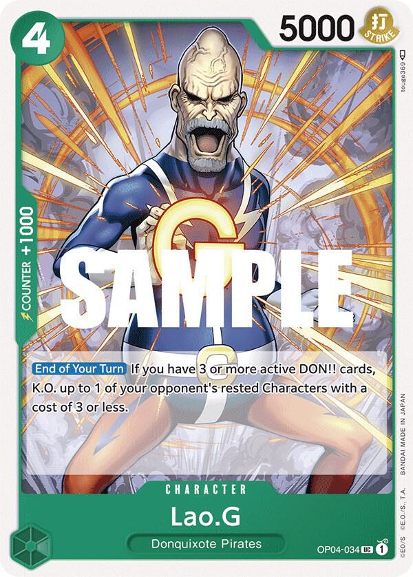 Lao.G (OP04-034) [Kingdoms of Intrigue] | Jack's On Queen