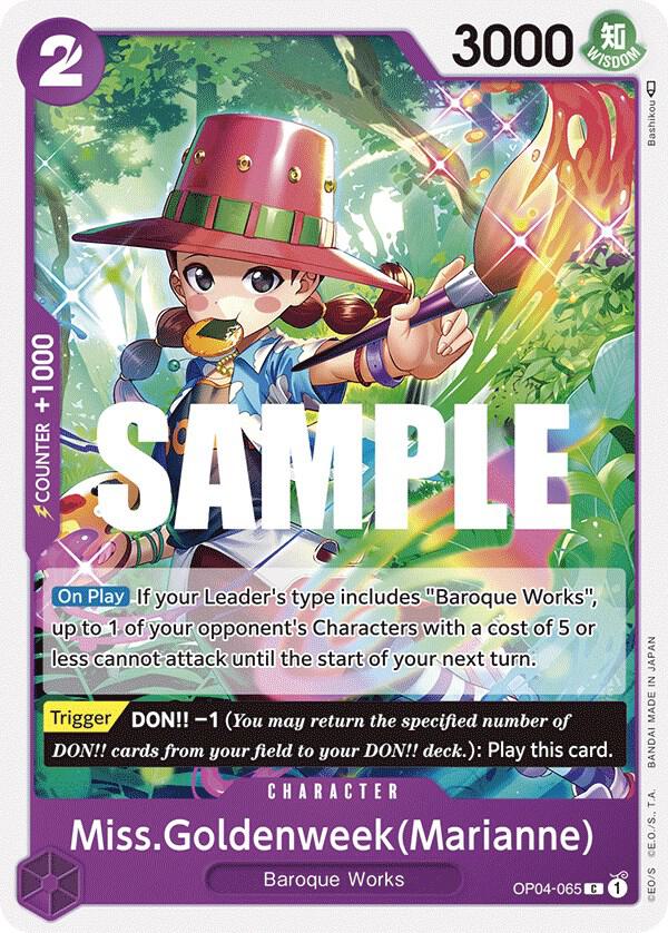 Miss.Goldenweek(Marianne) (OP04-065) [Kingdoms of Intrigue] | Jack's On Queen