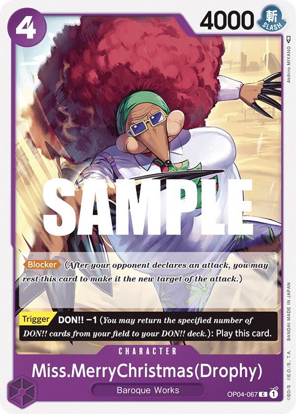 Miss.MerryChristmas(Drophy) (OP04-067) [Kingdoms of Intrigue] | Jack's On Queen
