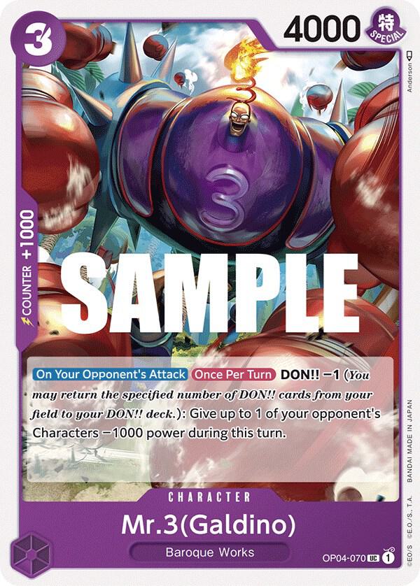 Mr.3 (Galdino) (OP04-070) [Kingdoms of Intrigue] | Jack's On Queen