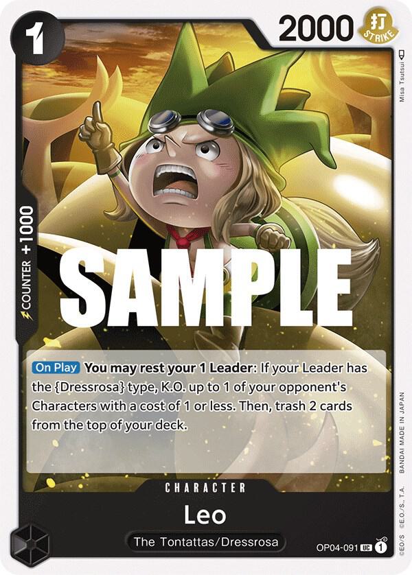 Leo (OP04-091) [Kingdoms of Intrigue] | Jack's On Queen