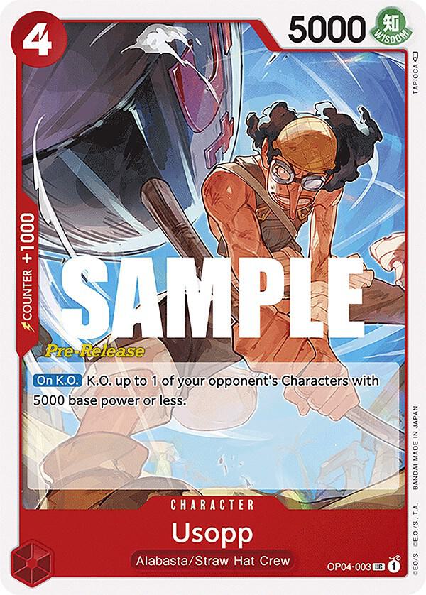 Usopp (OP04-003) [Kingdoms of Intrigue Pre-Release Cards] | Jack's On Queen