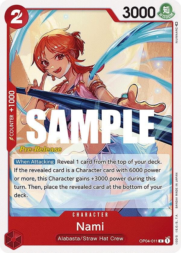 Nami (OP04-011) [Kingdoms of Intrigue Pre-Release Cards] | Jack's On Queen
