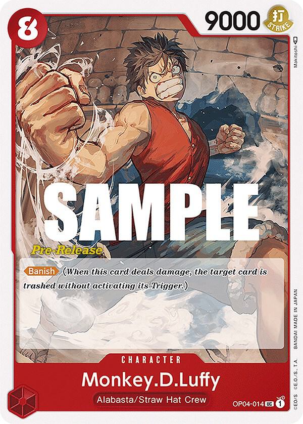 Monkey.D.Luffy (OP04-014) [Kingdoms of Intrigue Pre-Release Cards] | Jack's On Queen
