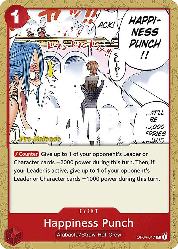 Happiness Punch (OP04-017) [Kingdoms of Intrigue Pre-Release Cards] | Jack's On Queen