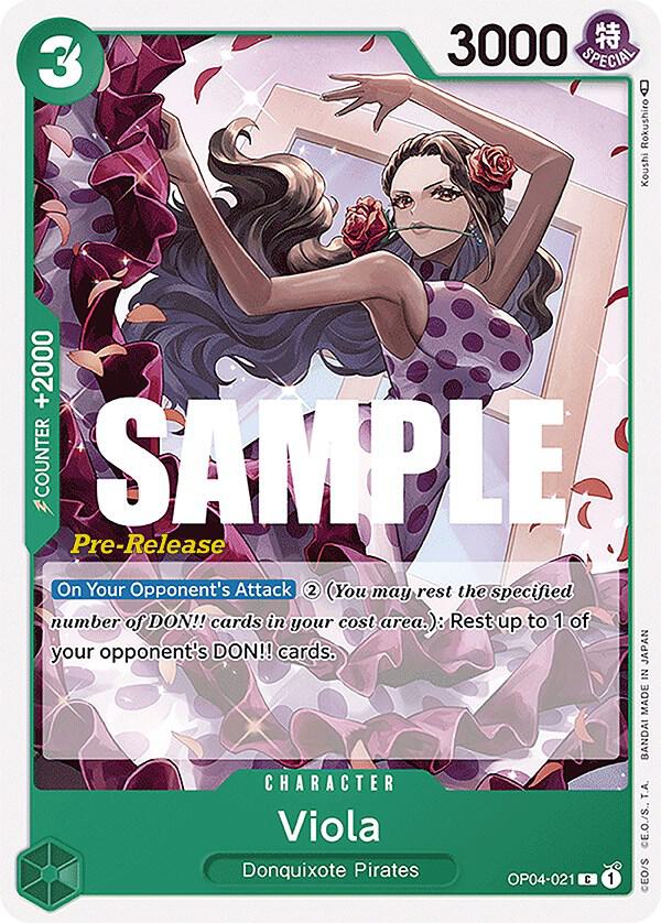Viola (OP04-021) [Kingdoms of Intrigue Pre-Release Cards] | Jack's On Queen