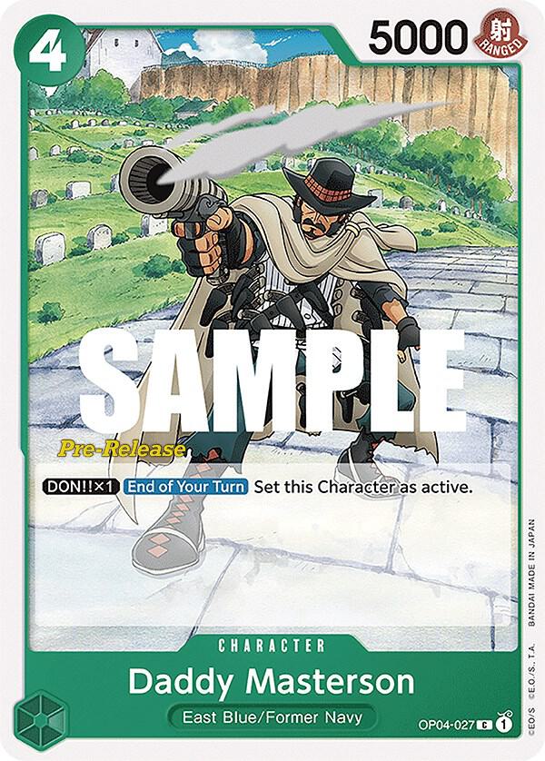 Daddy Masterson (OP04-027) [Kingdoms of Intrigue Pre-Release Cards] | Jack's On Queen