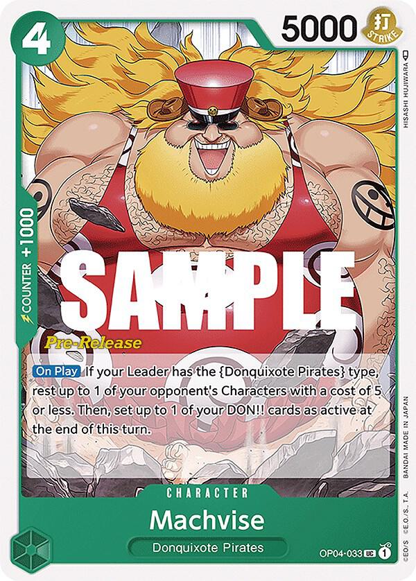 Machvise (OP04-033) [Kingdoms of Intrigue Pre-Release Cards] | Jack's On Queen