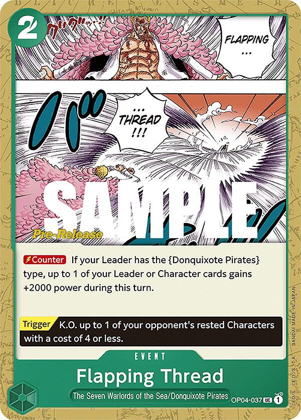 Flapping Thread (OP04-037) [Kingdoms of Intrigue Pre-Release Cards] | Jack's On Queen